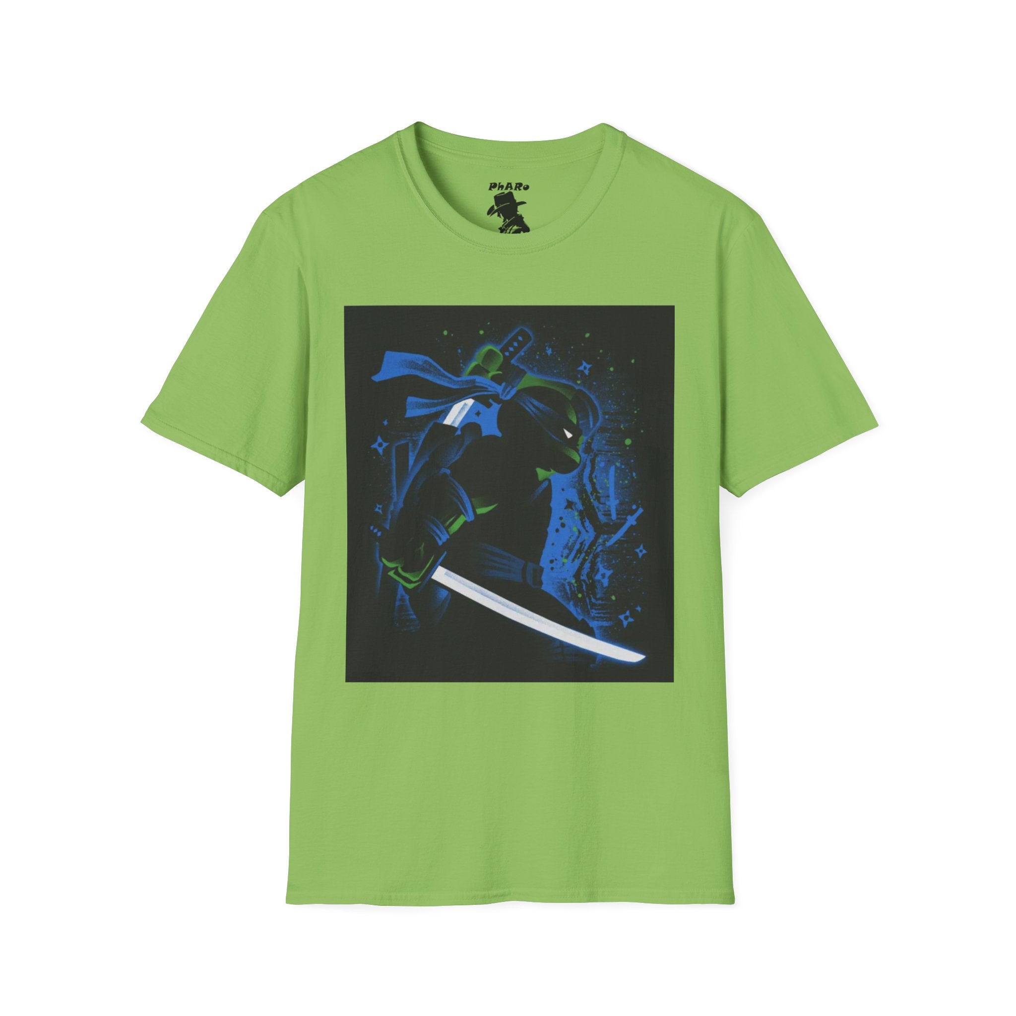 Bold Graphic Unisex T-Shirt - Edgy Design with Blue and Green Elements