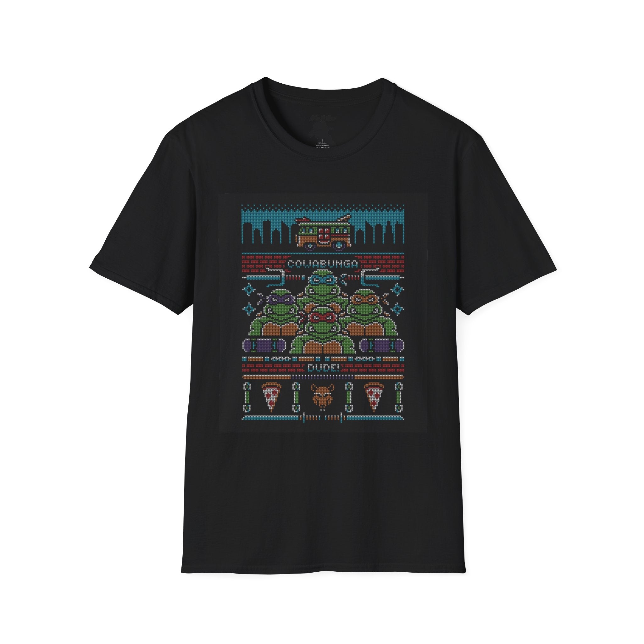 Retro Gaming T-Shirt - Nostalgic Pizza Party Design