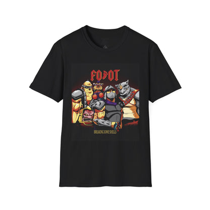 Fun Retro Graphic T-Shirt - 'Breaking Some Skulls' Design