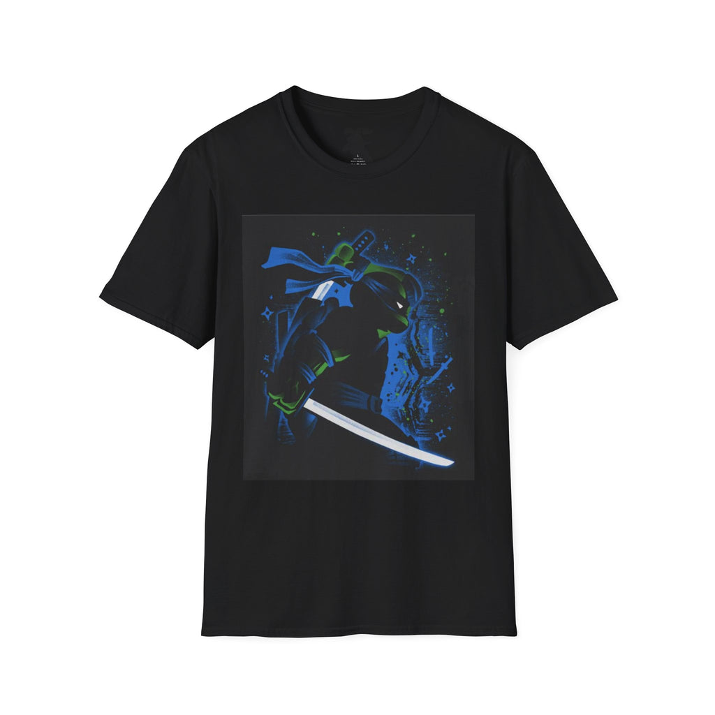 Bold Graphic Unisex T-Shirt - Edgy Design with Blue and Green Elements