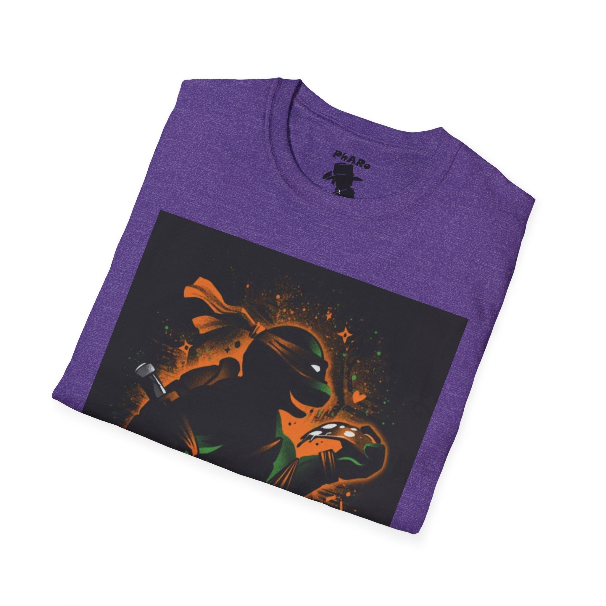 Bold Graphic Unisex T-Shirt - Edgy Design with Orange and Green Elements