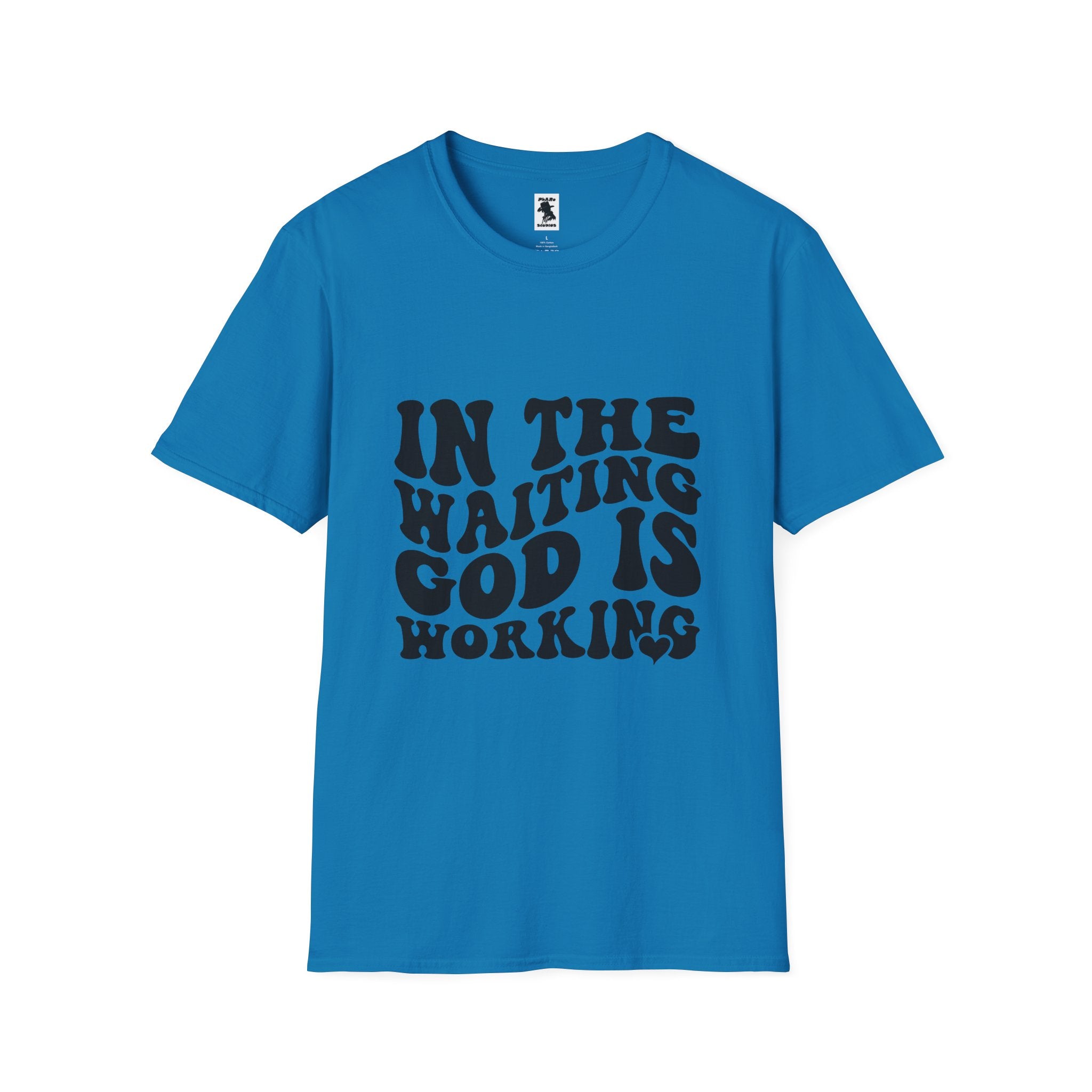 Inspirational Workout Unisex T-Shirt - 'In the Waiting God is Working'