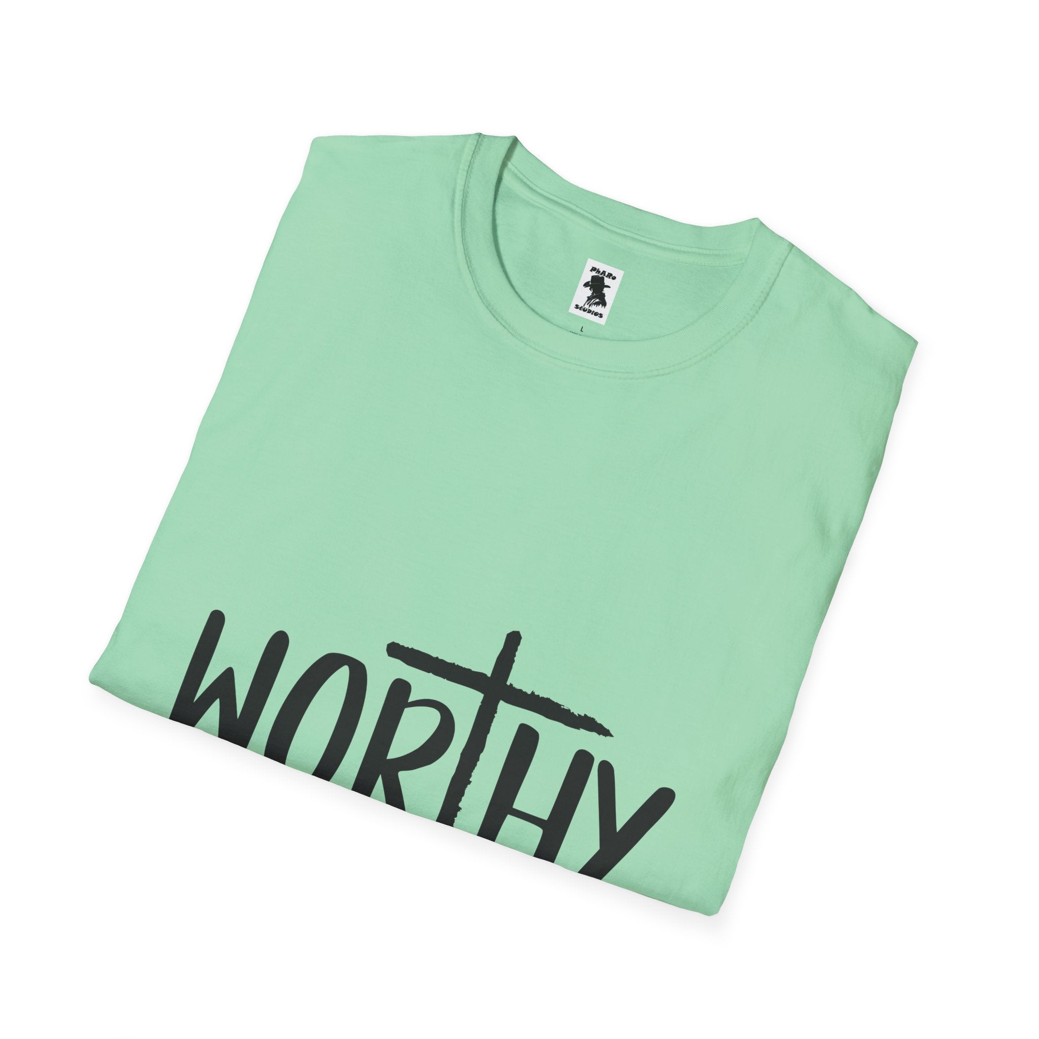 Worthy Unisex Softstyle T-Shirt - Faith-Inspired Apparel for Everyday Empowerment