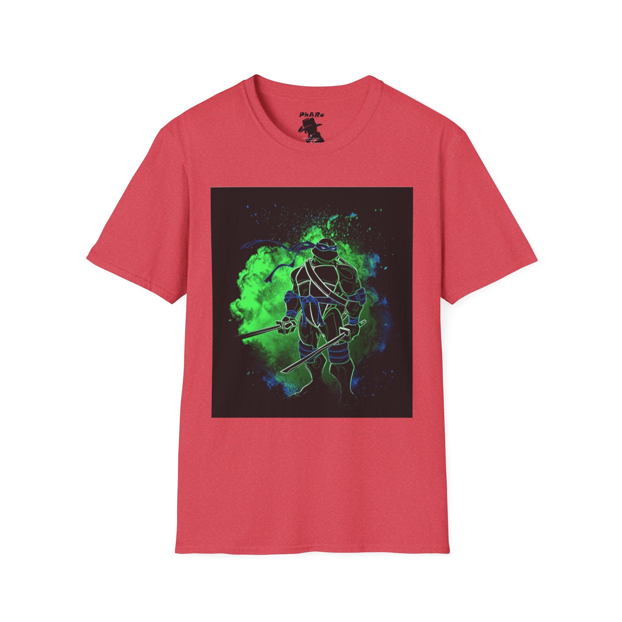 Unisex Softstyle T-Shirt - Neon Ninja Graphic Tee for Fans