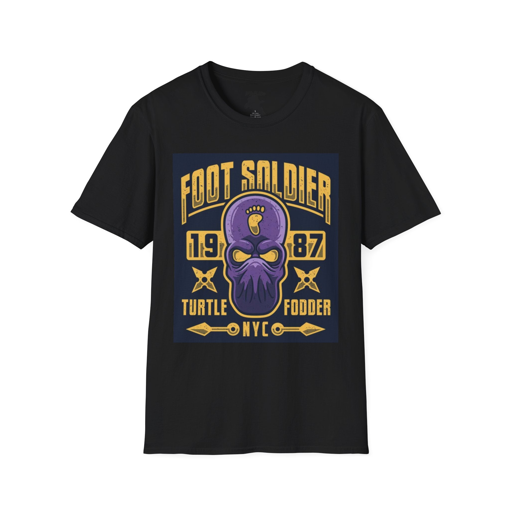 Foot Soldier Graphic Unisex T-Shirt - Vintage Style Turtle Fooder NYC Tee