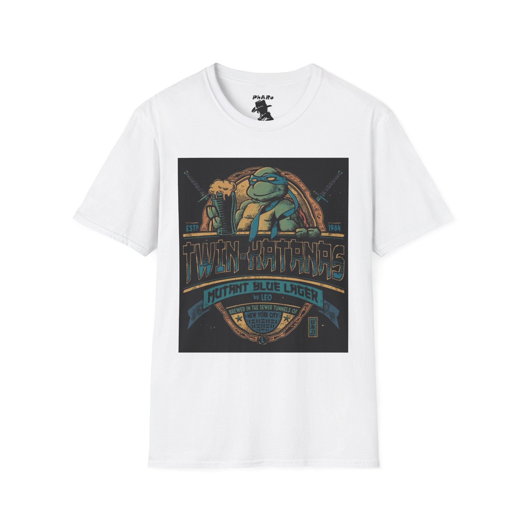 Retro Ninja Turtles T-Shirt - Twin Katanas Design