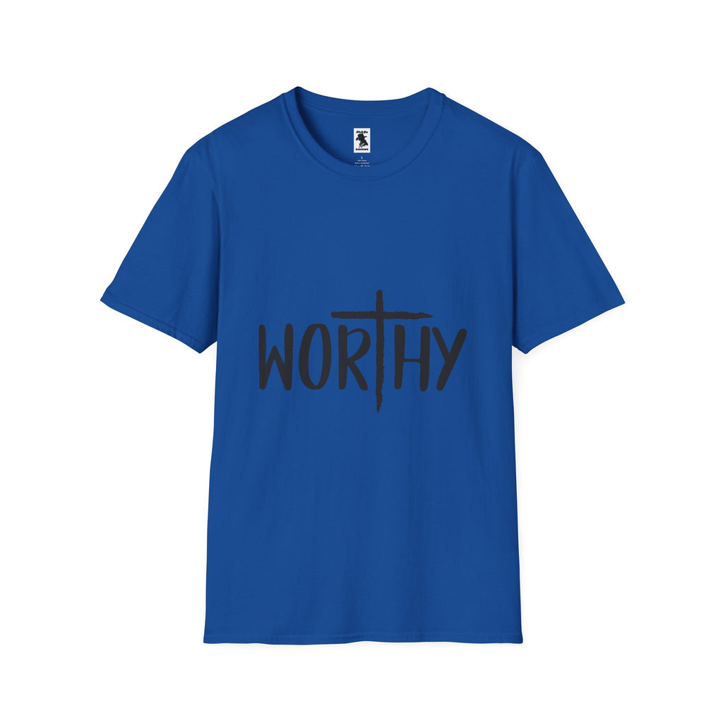 Worthy Unisex Softstyle T-Shirt - Faith-Inspired Apparel for Everyday Empowerment
