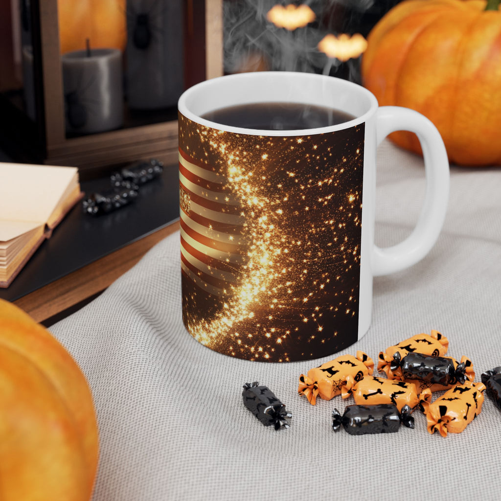 Founders Circle Ceramic Mug | Inspirational Coffee Cup | USA Flag Design | Perfect for Holidays, Gifts, and Everyday Use