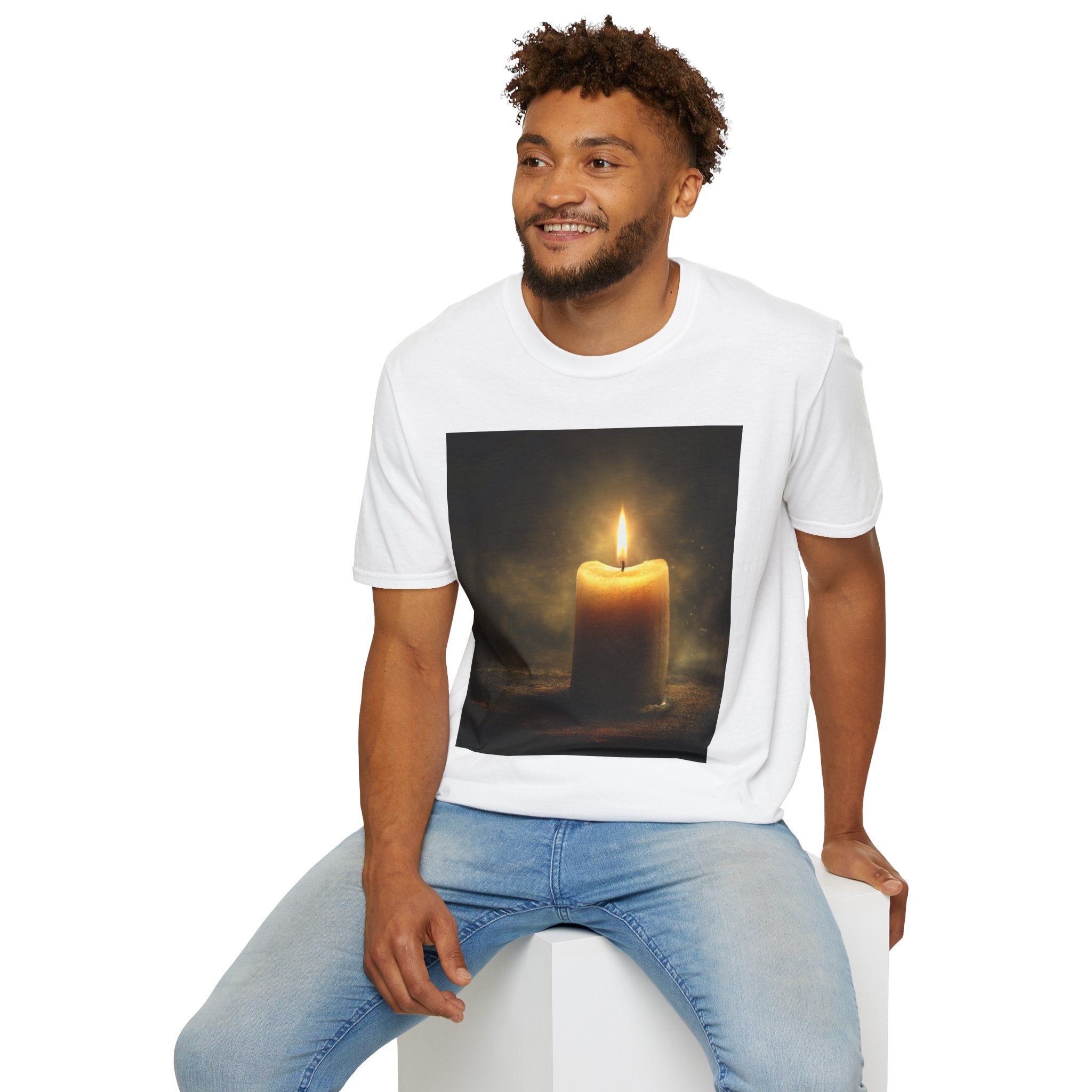 Lightbearer Unisex T-Shirt, Cozy Gift for Home Lovers, Relaxing Aesthetic Apparel, Perfect for Birthdays, Meditation, or Home Decor