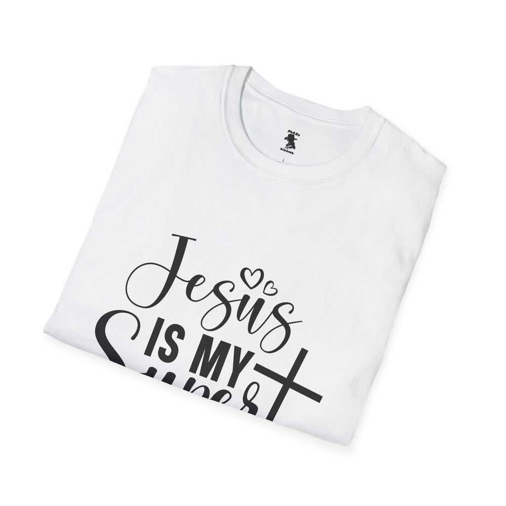 Unisex Softstyle T-Shirt - 'Jesus is My Superhero' Inspirational Tee