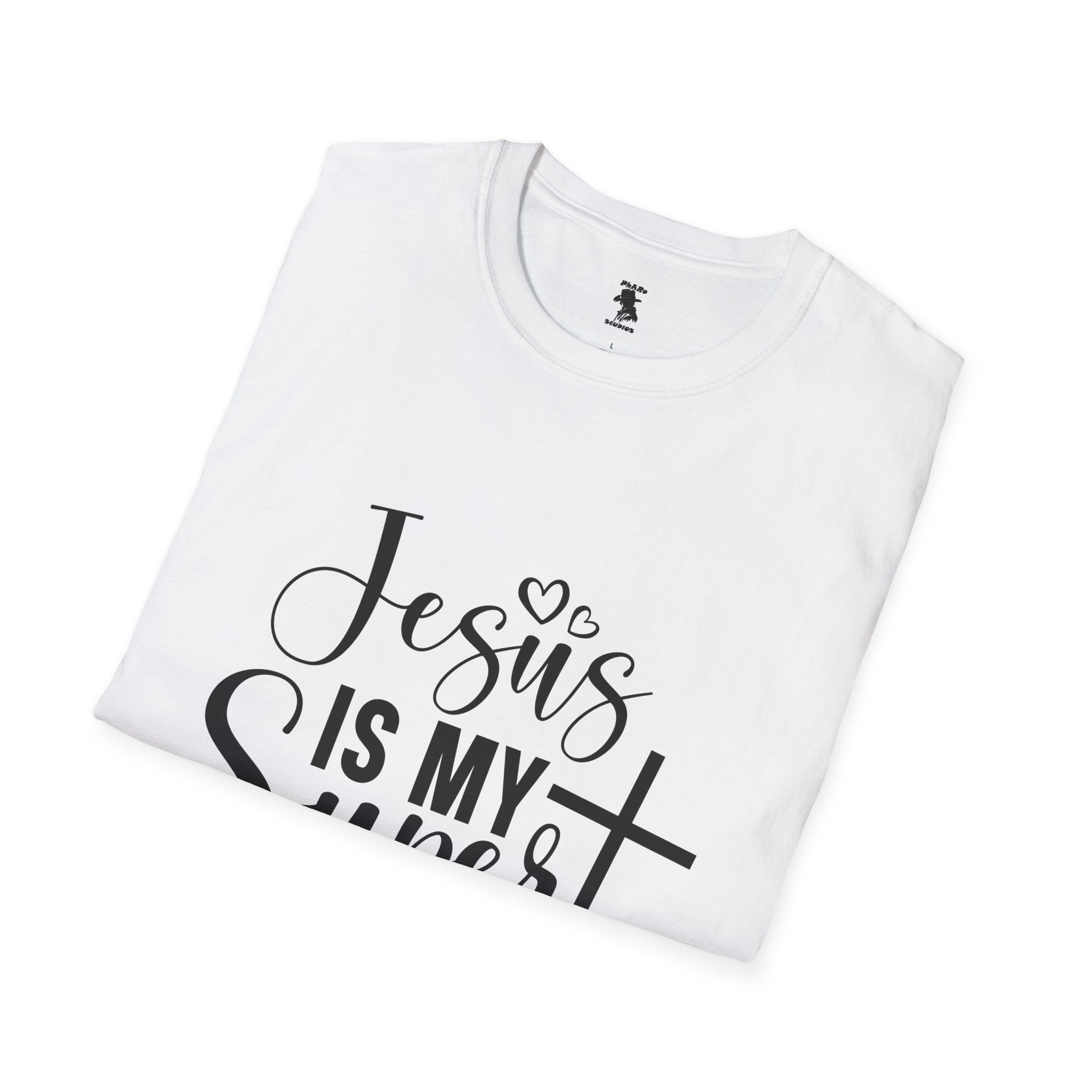 Unisex Softstyle T-Shirt - 'Jesus is My Superhero' Inspirational Tee