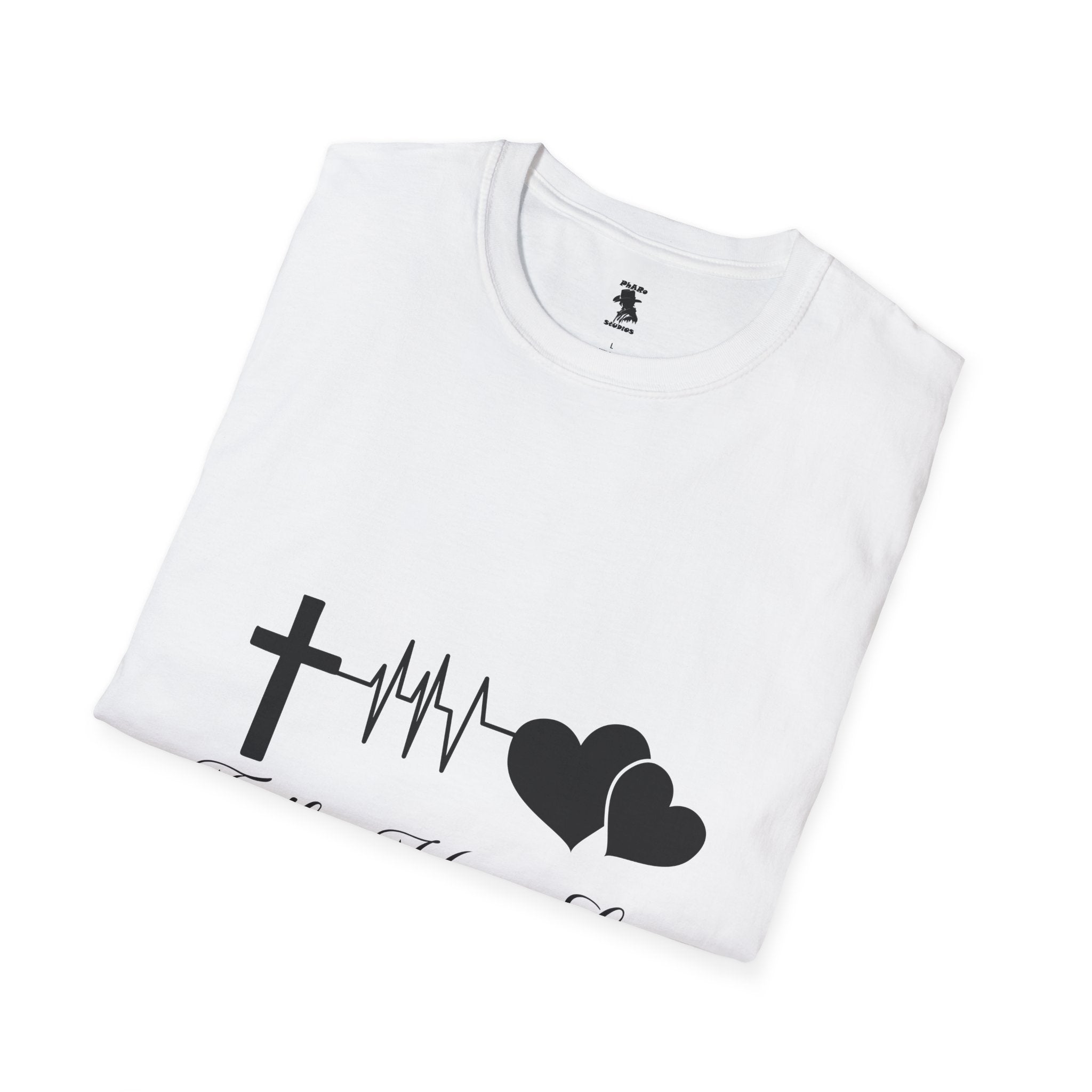 Faith Hope Love Unisex Softstyle T-Shirt - Inspirational Graphic Tee