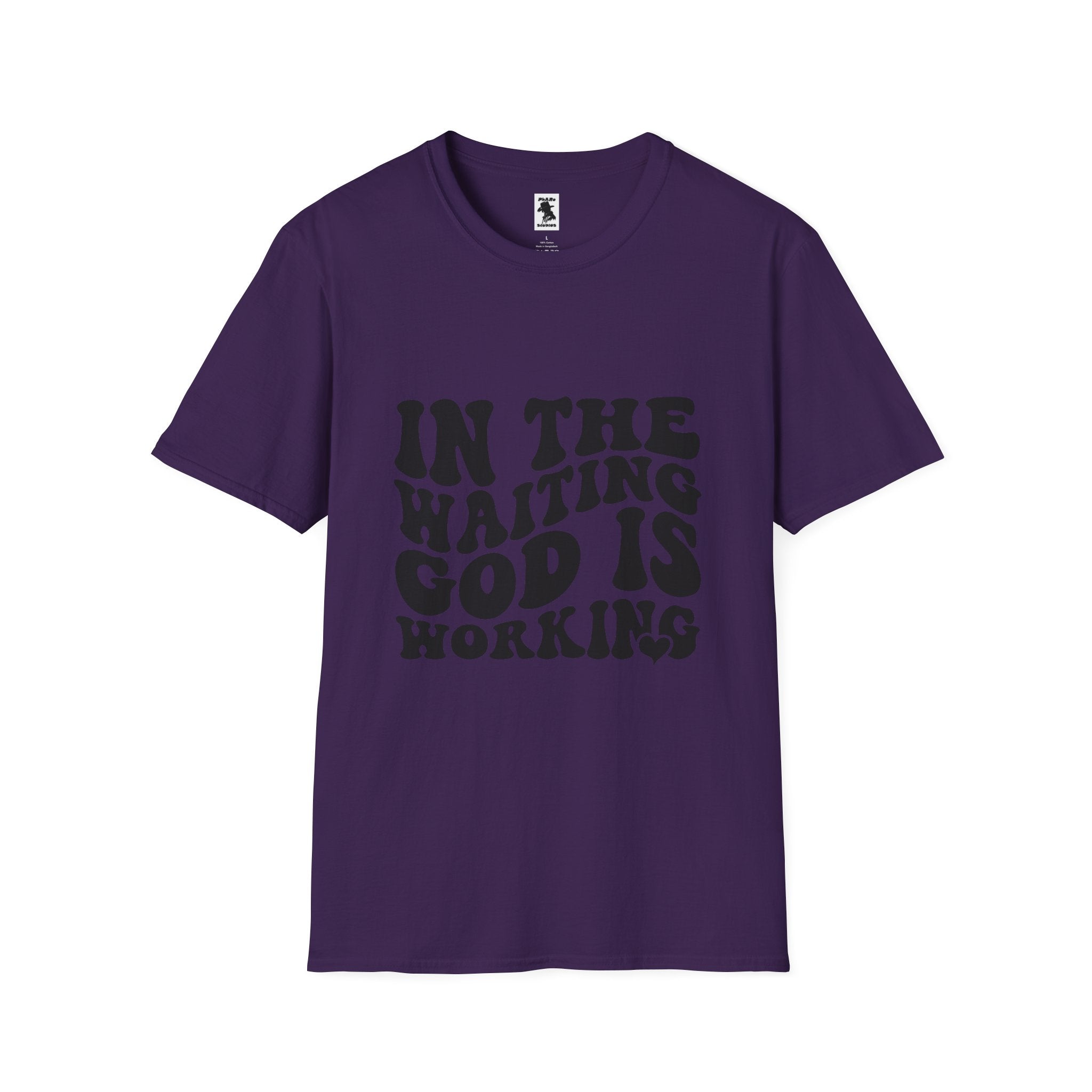 Inspirational Workout Unisex T-Shirt - 'In the Waiting God is Working'