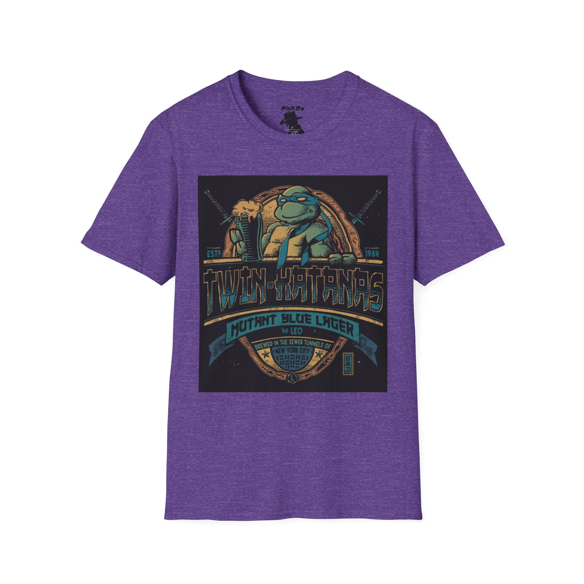 Retro Ninja Turtles T-Shirt - Twin Katanas Design