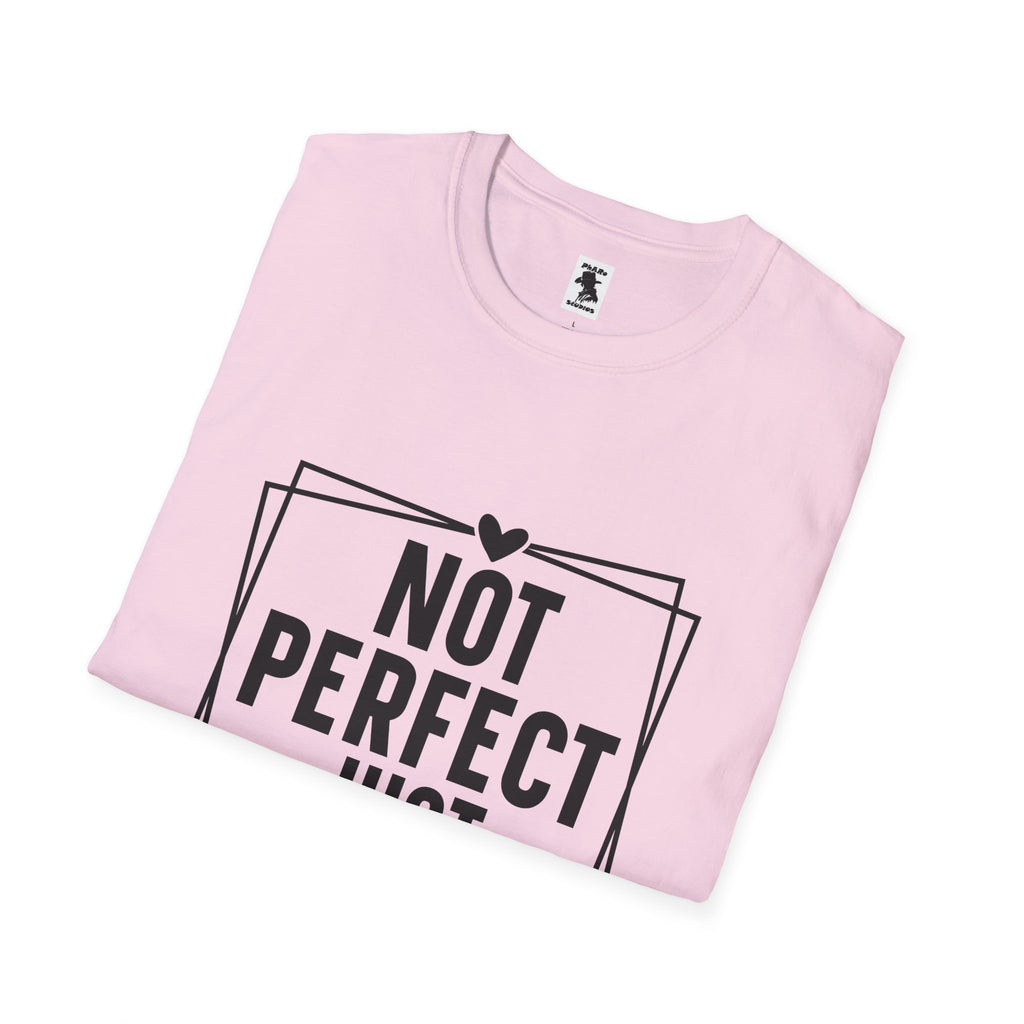 Unisex Softstyle T-Shirt - 'Not Perfect Just Forgiven' Inspirational Tee