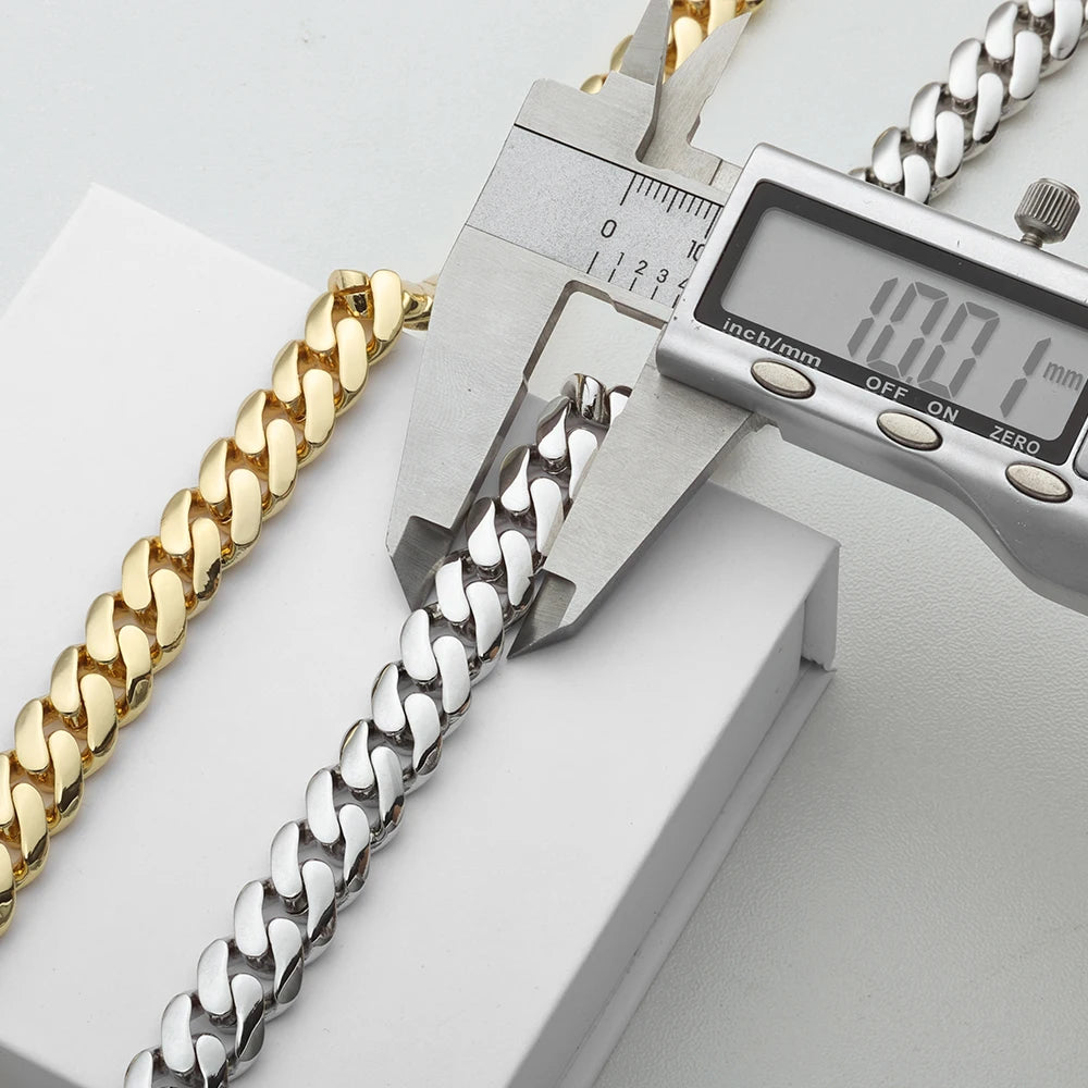 Moissanite Monaco Necklace 925 Silver Iced Out Clasp 6/8/10mm Chain or Bracelet